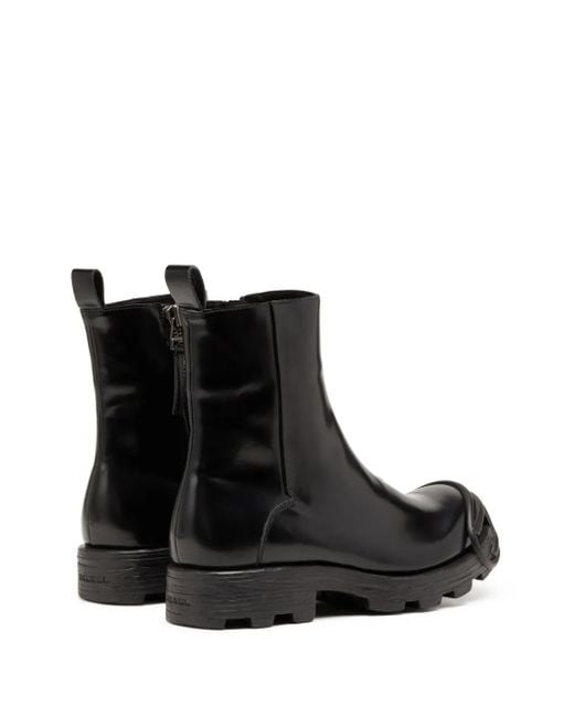 DIESEL D-Hammer Bt Zip D Ankle Boots in Black for Men | Lyst