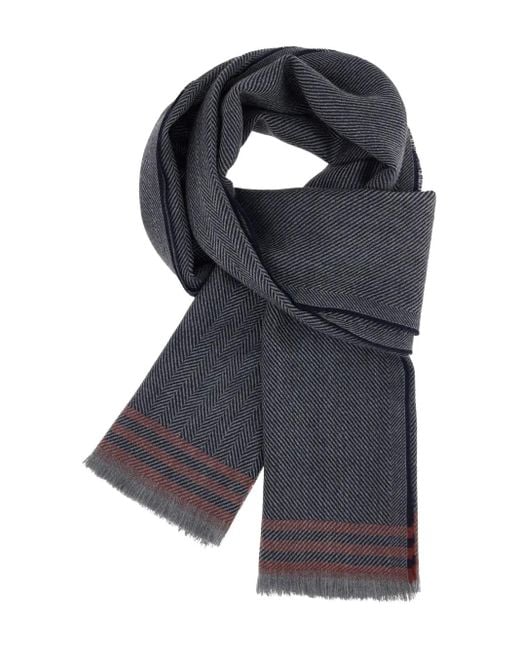 Écharpe À Rayures Boggi pour homme en coloris Black