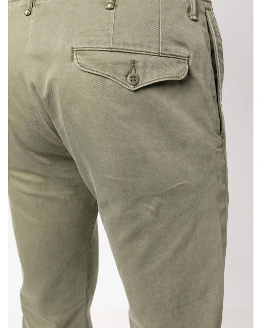 RRL Gray Officer's Cotton-Twill Trousers for men