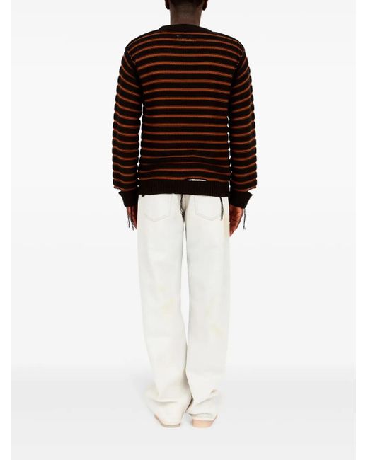 MM6 by Maison Margiela Black Cotton Knit Sweater for men