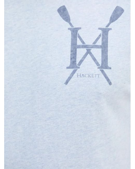Hackett Blue Logo-Print T-Shirt for men