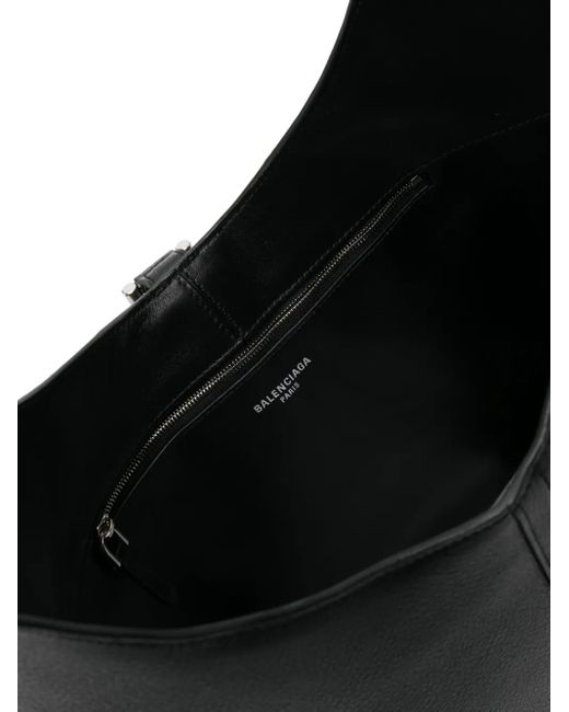 Balenciaga Black Locker Medium Leather Tote Bag