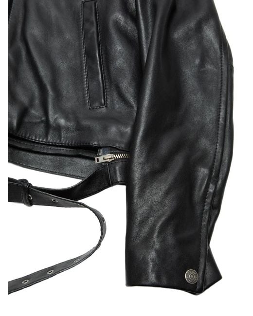 Acne Leren Jack in het Black voor heren