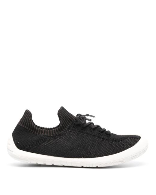 Camper Black Path Knitted Lace-up Sneakers