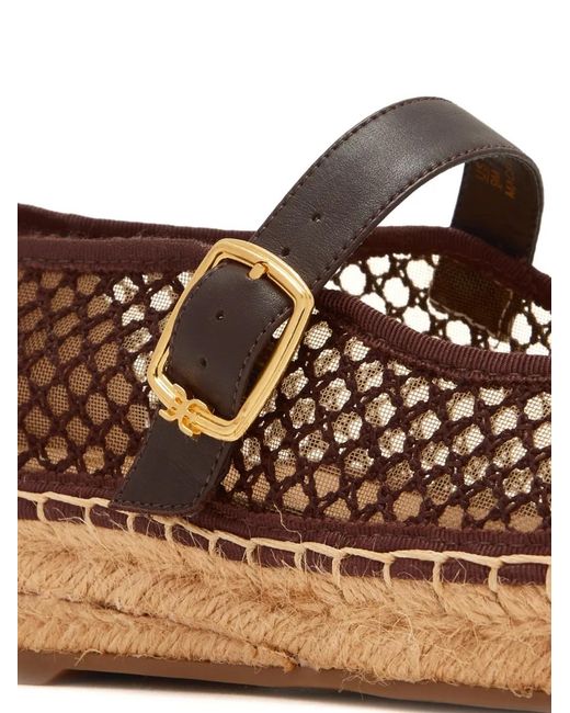 Sam Edelman Brown Buckle-Strap Espadrilles