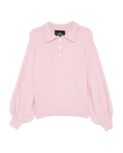 Pull À Manches Bouffantes Mr. Mittens en coloris Pink