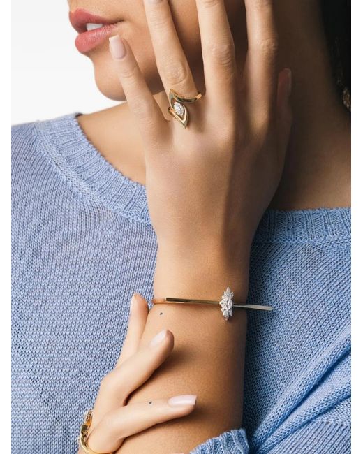 YEPREM Blue Strada Diamond Bangle Bracelet