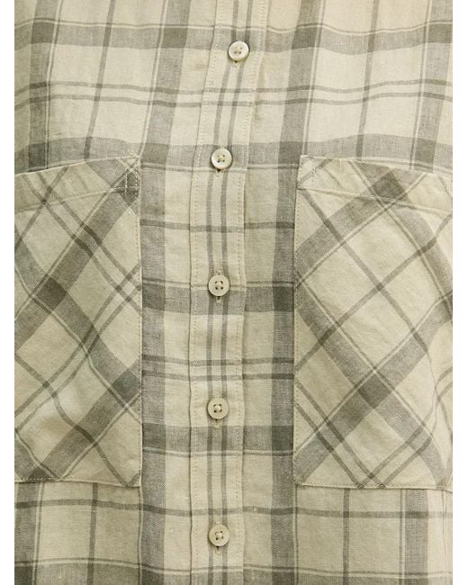 Barbour Green Orla Check-Pattern Button-Up Shirt