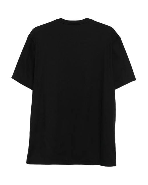 Giorgio Armani Black Crew-Neck Short-Sleeve T-Shirt for men