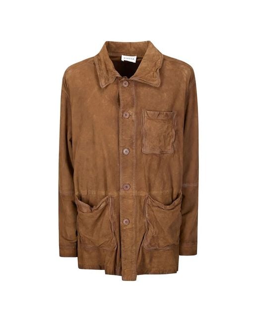 P.A.R.O.S.H. Brown Mafra Jacket