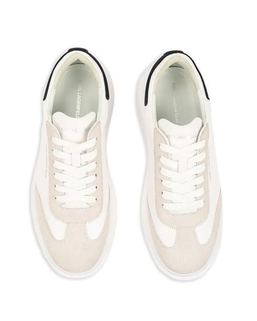 Karl Lagerfeld White Logo-Detail Sneakers for men