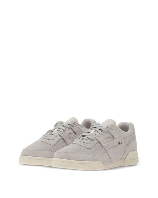 Reebok White Workout Plus Sneakers