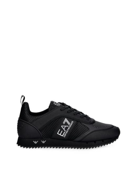 Sneakers Con Inserti E Logo di EA7 in Black