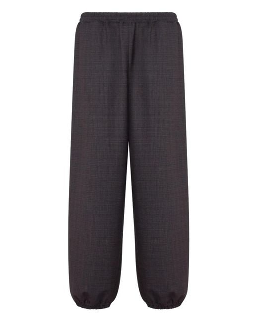 Moschino Blue Contrasting-Trim Trousers for men
