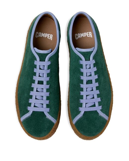 Camper Green Peu Terreno Suede Lace-Up Sneakers for men