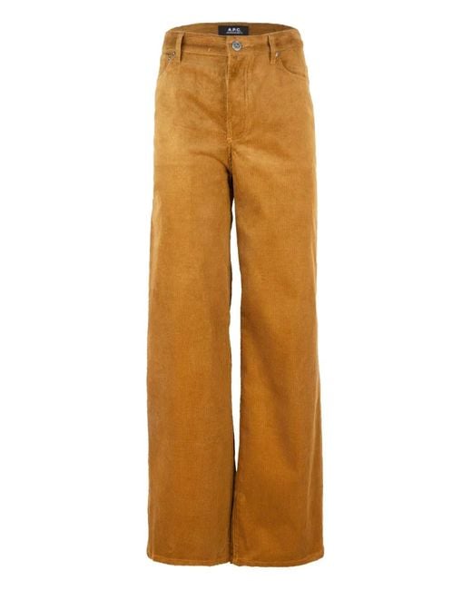 A.P.C. Natural Corduroy Trousers