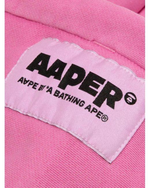 Aape By A Bathing Ape Pink Hooded Sweater for men