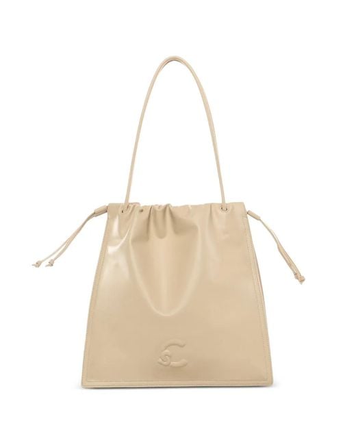 Coccinelle Natural Large Dulse Drawstring-Fastening Tote Bag