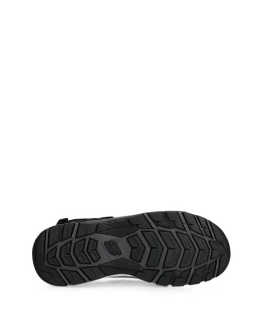 Skechers Black Tresmen Ryer Touch-Strap Sandals for men
