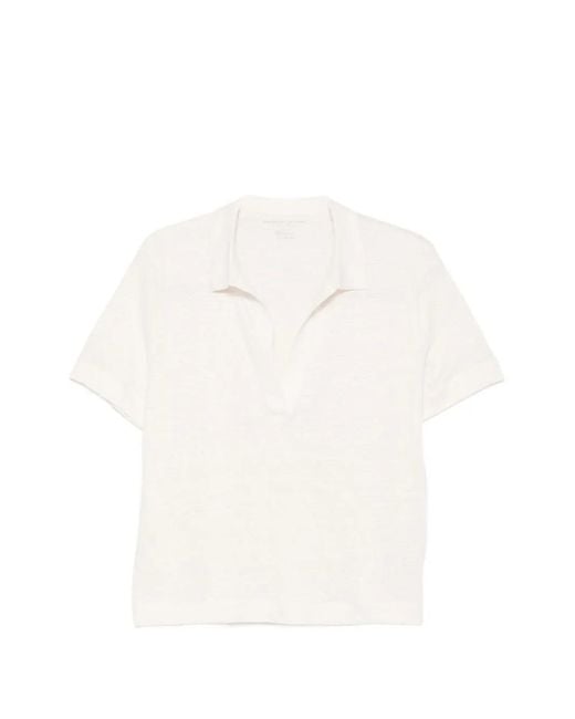 Majestic Filatures White Short-Sleeve V-Neck T-Shirt
