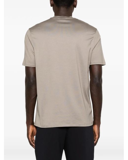 Emporio Armani Gray Logo T-Shirt for men