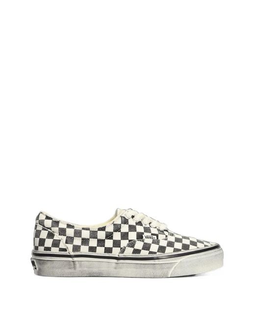 Vans White Otw Era 95 Dst Checkerboard-Print Sneakers for men