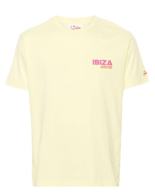 T-shirt Ibiza Add 92 di Mc2 Saint Barth in Yellow da Uomo