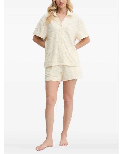 Mc2 Saint Barth Natural Wave-Textured Shirt