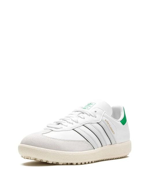 Adidas White X Kith Samba Golf Kith Classics" Sneakers
