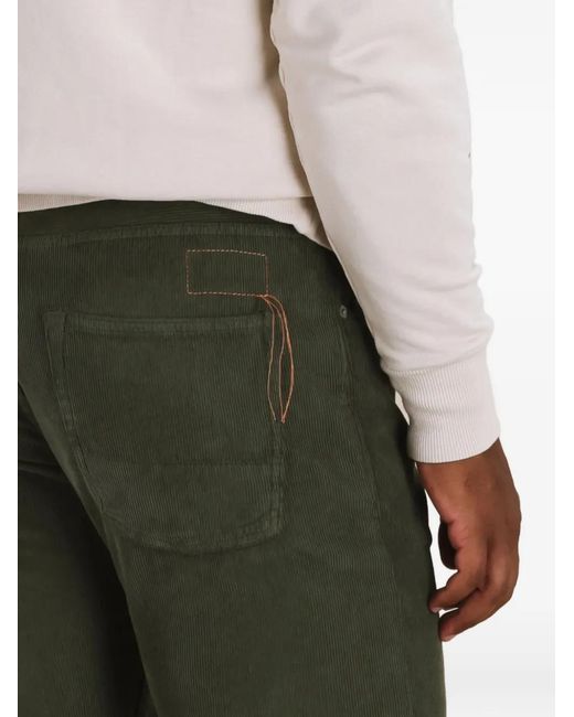 Fortela Green Five Pocket Corduroy Trousers for men