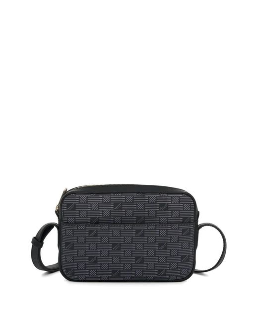 Moreau Black Savoie 24 Monogram-Pattern Crossbody Bag