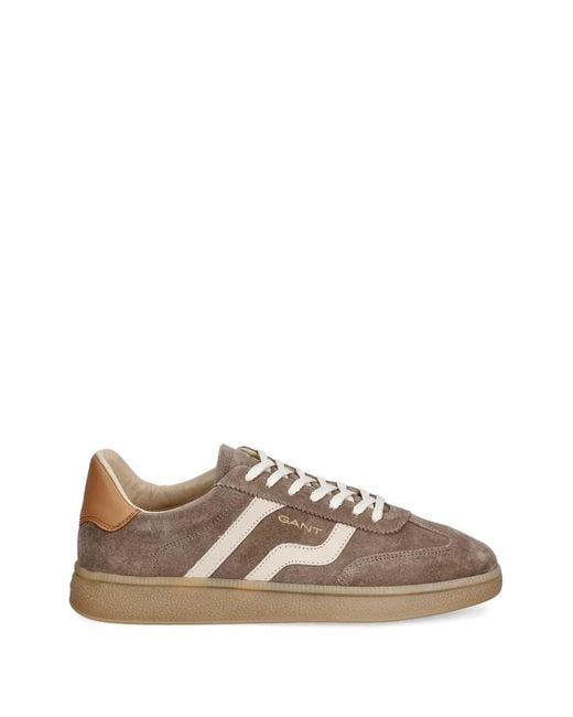 Gant Brown Cuzima Logo-Detail Sneakers for men