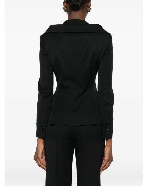 McQueen Black Off-Shoulder Blazer