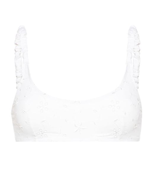 Mc2 Saint Barth White Diamond Bikini Top