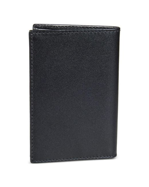 Comme des Garçons Black Classic Leather Card Holder for men