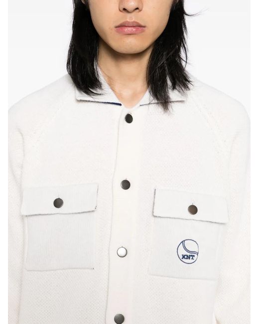 Chaqueta Con Logo Bordado Kiton de hombre de color White