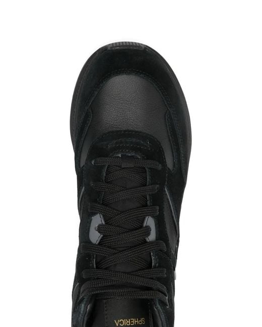 Geox Black Spherica Actif Lace-Up Sneakers for men