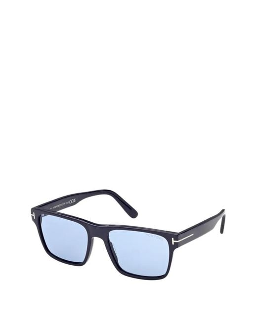 Tom Ford Blue Rectangle-Frame Sunglasses for men