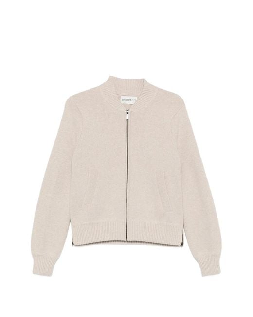 Bompard Natural Milano Zip-Up Bomber Jacket
