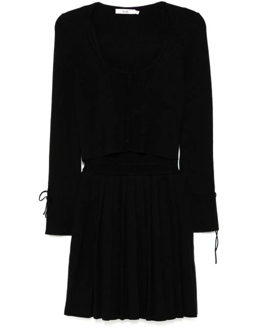 B+ AB リブニット カーディガン&ドレス セット Black