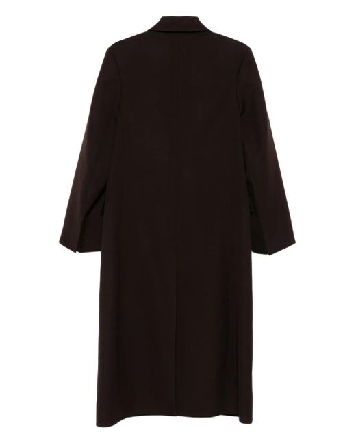 Christian Wijnants Black Cade Double-Breasted Coat