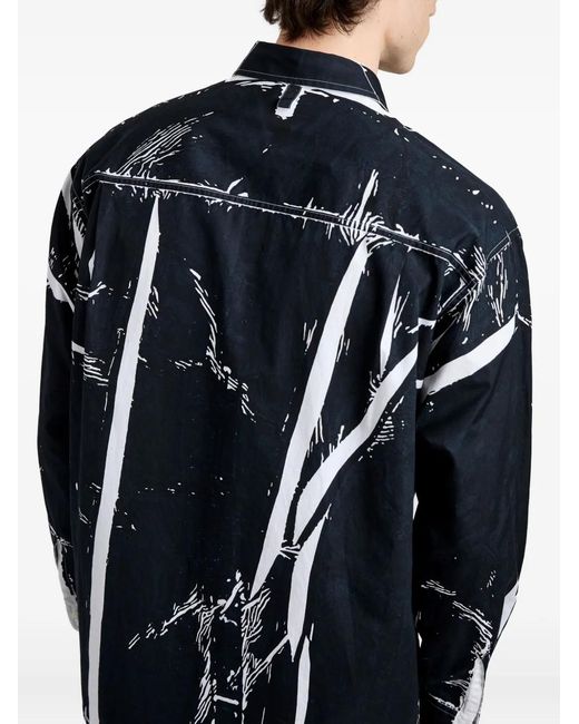 Proenza Schouler Blue Simon Print Shirt for men
