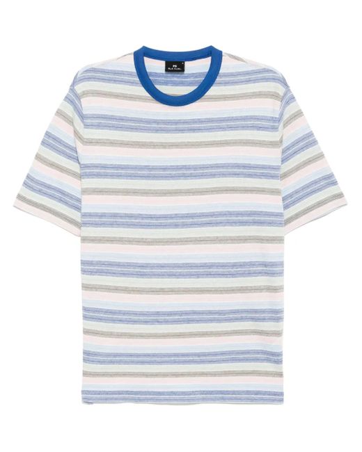 メンズ Paul Smith ストライプ Tシャツ Blue