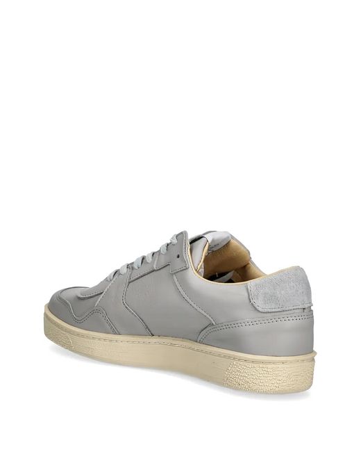 Novesta White Panelled Leather Sneakers for men
