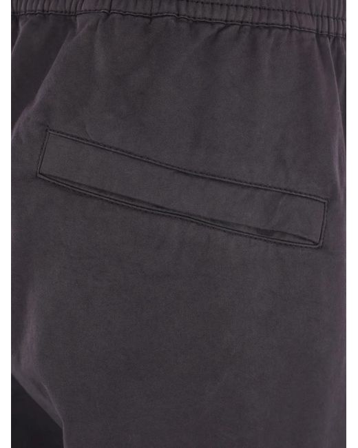 Stone Island Blue Cargo-Pocket Elasticated Trousers for men