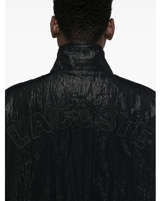 Chaqueta con parche del logo Lacoste de hombre de color Black