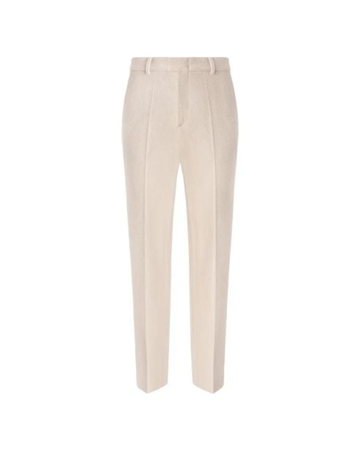 Missoni White Chevron-Knit Tailored Trousers for men