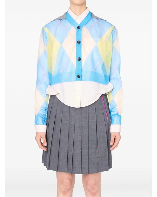 Kolor Wollen Vest in het Blue