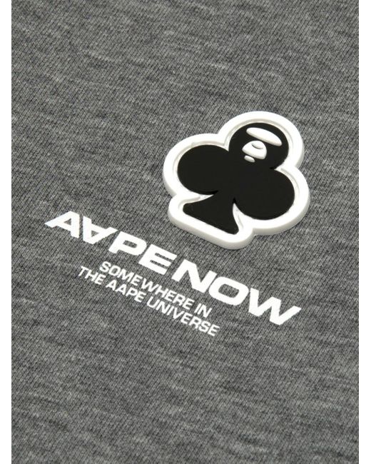 メンズ Aape By A Bathing Ape Aape ロングtシャツ Gray