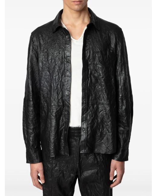 Zadig & Voltaire Black Serge Shirt for men